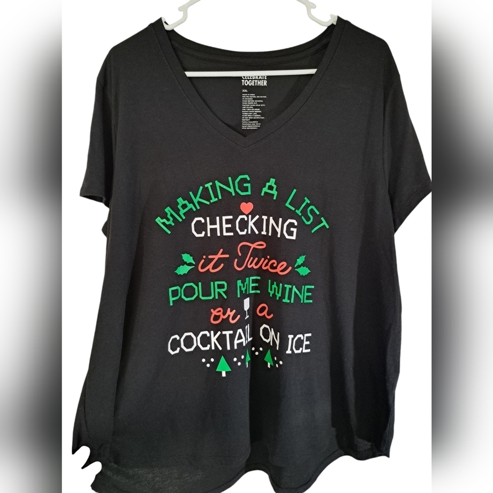 NWT Celebrate together xmas tee size XXL